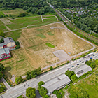 Die Fläche des ehemaligen VEB Chemiehandel (Zuckerfabrik) im August 2023 aus Osten. (Luftbild: Berth Brinkmann)
