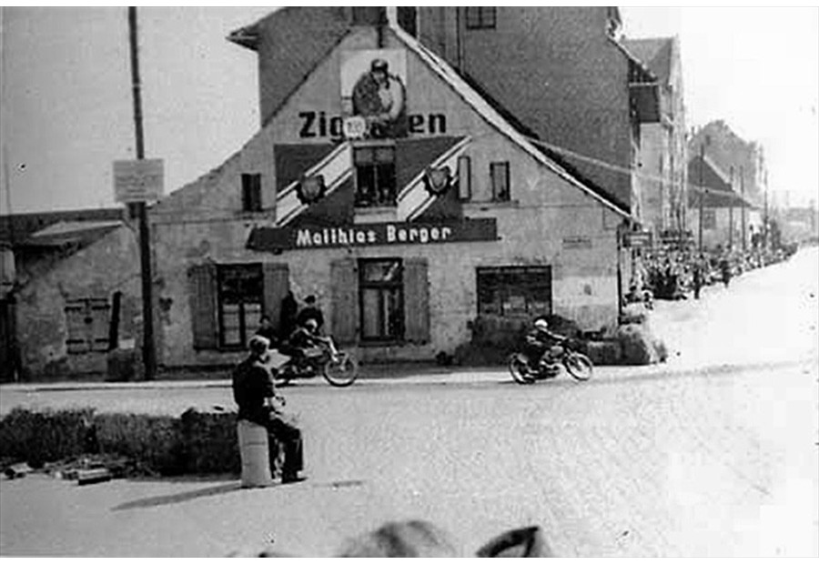 Dierkower Damm  Ecke Petridamm um 1953. (Foto: Sammlung Thomas Baier)