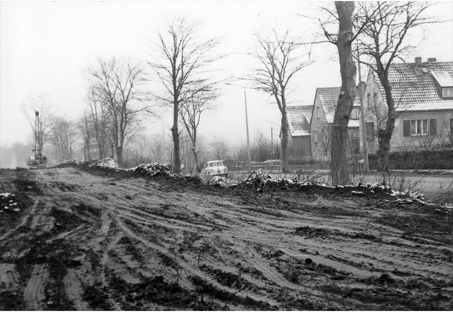 Vierspuriger Ausbau der Tessiner Straße 1972. (Foto: Volkmar Baier)