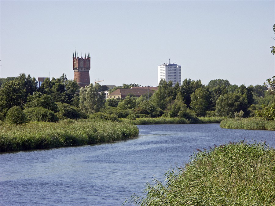 Die Oberwarnow bei der ehemaligen Zuckerfabrik (Foto: Berth Brinkmann)