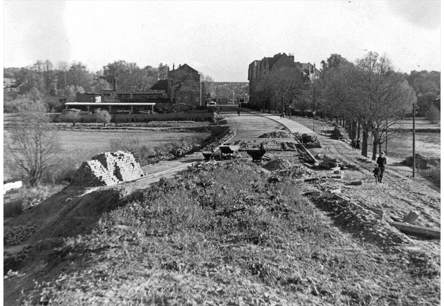 Neubau der Schleusenbrücke am Mühlendamm (W.Baier 1933)