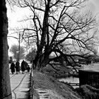 Der Mühlendamm 1927 noch mit der Straßenbahn Linie 3 (Foto: Wolfgang Baier)