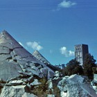 Die gesprengten Hochbunker der Heinkelwerke in der Bleicherstraße um 1947. (Foto: Wolfgang Baier)