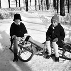Wintervergnügen im Stadtpark 1929 (Foto: Wolfgang Baier)