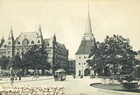 Pferdebahn am Steintor vor 1904. (Sammlung: Volkmar Baier)