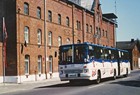 Ikarus 280 der Linie 23 im Jahr 1995 am Mühlendamm. (Archiv: Rostocker Nahverkehrsfreunde)