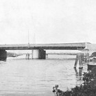 Die neue Petribrücke um 1920. (Foto: Archiv Amt für Kultur, Denkmalpflege und Museen, HRO) 