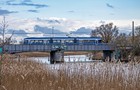 Straßenbahn der Linie 4 auf der Petribrücke 2023. (Foto: Berthold Brinkmann)