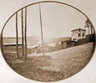 Die Riedelsche Dachpappenfabrik an den Cramonstannen vor 1875. (Foto: Sammlung Achim Merkord)