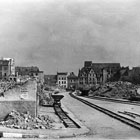 Die 1942 bei Luftangriffen zerstörte Große Mönchenstraße (Foto: Archiv Christine Kusch)