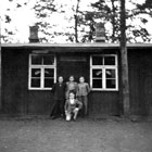 Schulbaracke Hüerbaasweg um 1952 (Foto: Sammlung Jürgen Voß)