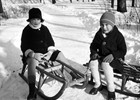 Rodeln im Stadtpark 1929 (Foto: Wolfgang Baier)