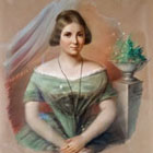 Ludwig Hückstädt, Porträt der Elise Brinckman, 1851, John-Brinckman-Gesellschaft e.V.